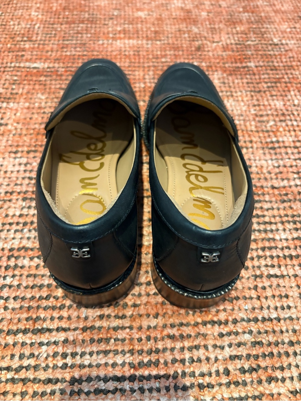 Sam Edelman Black Leather Penny Loafers - Picture 2 of 3